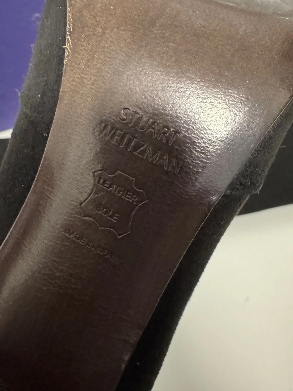 Stuart Weitzman Boots Alllegs Noir Ultrastretch Thigh High Boots Size 38.5